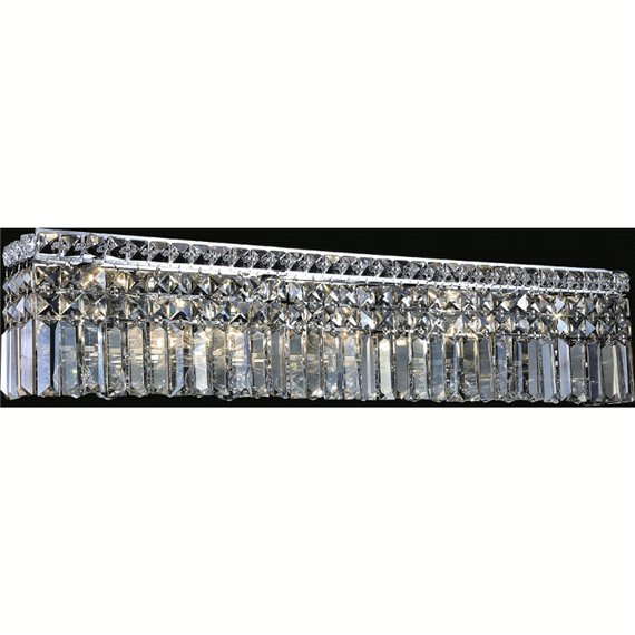 CWI Colosseum 7 Light Vanity Light With Chrome Finish