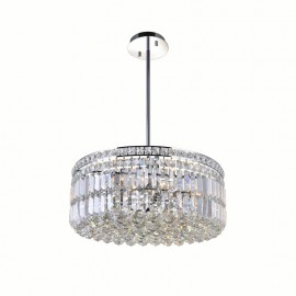 CWI Colosseum 8 Light Down Chandelier With Chrome Finish