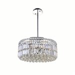 CWI Colosseum 8 Light Down Chandelier With Chrome Finish