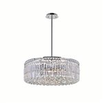 CWI Colosseum 10 Light Down Chandelier With Chrome Finish