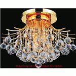 CWI Princess 6 Light Flush Mount With Chrome Finish