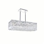 CWI Colosseum 8 Light Down Chandelier With Chrome Finish