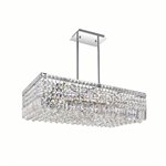 CWI Colosseum 10 Light Down Chandelier With Chrome Finish