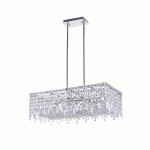 CWI Colosseum 10 Light Down Chandelier With Chrome Finish