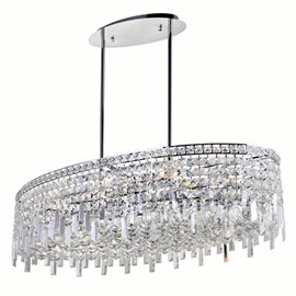 CWI Colosseum 10 Light Down Chandelier With Chrome Finish