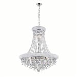 CWI Kingdom 13 Light Down Chandelier With Chrome Finish