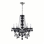 CWI Princeton 6 Light Up Chandelier With Chrome Finish