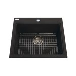 Kindred KGSL2023 Granite drop-in single bowl 1 hole includes grid