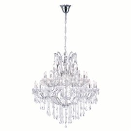 CWI Maria Theresa 41 Light Up Chandelier With Chrome Finish