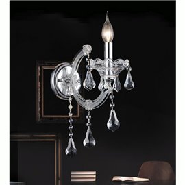 CWI Maria Theresa 1 Light Wall Sconce With Chrome Finish