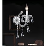 CWI Maria Theresa 1 Light Wall Sconce With Chrome Finish