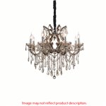 CWI Maria Theresa 8 Light Up Chandelier With Chrome Finish