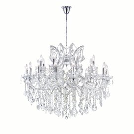 CWI Maria Theresa 19 Light Up Chandelier With Chrome Finish