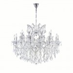 CWI Maria Theresa 19 Light Up Chandelier With Chrome Finish