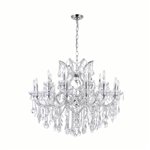 CWI Maria Theresa 25 Light Up Chandelier With Chrome Finish