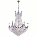 CWI Amanda 15 Light Down Chandelier With Chrome Finish