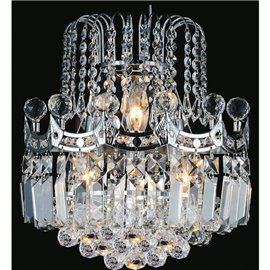 CWI Amanda 3 Light Wall Sconce With Chrome Finish