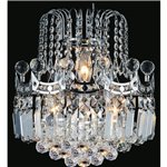 CWI Amanda 3 Light Wall Sconce With Chrome Finish