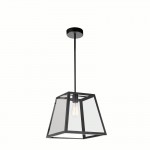 CWI Alyson 1 Light Down Mini Pendant With Black Finish