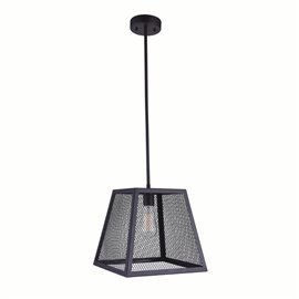 CWI Macleay 1 Light Down Mini Pendant With Black Finish