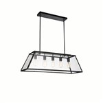 CWI Alyson 5 Light Down Chandelier With Black Finish