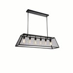 CWI Macleay 6 Light Down Chandelier With Black Finish