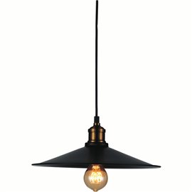 CWI Brave 1 Light Down Mini Pendant With Black Finish