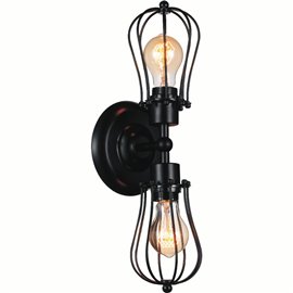 CWI Tomaso 2 Light Wall Sconce With Black Finish