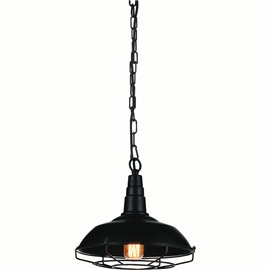 CWI Morgan 1 Light Down Mini Pendant With Black Finish