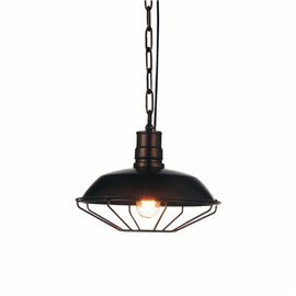 CWI Morgan 1 Light Down Mini Pendant With Chocolate Finish