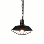 CWI Morgan 1 Light Down Mini Pendant With Chocolate Finish