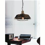 CWI Morgan 1 Light Down Mini Pendant With Antique Copper Finish