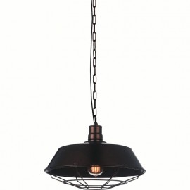 CWI Morgan 1 Light Down Mini Pendant With Black Finish