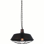 CWI Morgan 1 Light Down Mini Pendant With Chocolate Finish