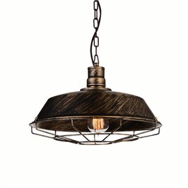 CWI Morgan 1 Light Down Mini Pendant With Antique Copper Finish