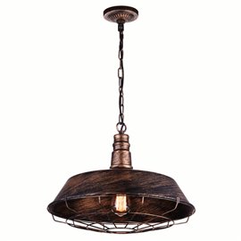 CWI Morgan 1 Light Down Pendant With Antique Copper Finish