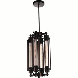 CWI Kiera 4 Light Down Mini Pendant With Chocolate Finish