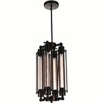 CWI Kiera 4 Light Down Mini Pendant With Chocolate Finish