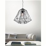 CWI Bagheera 1 Light Down Pendant With Black Finish