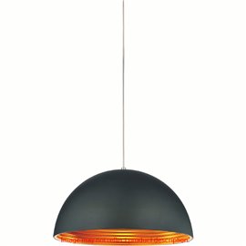 CWI Modest 1 Light Down Mini Pendant With Black Finish