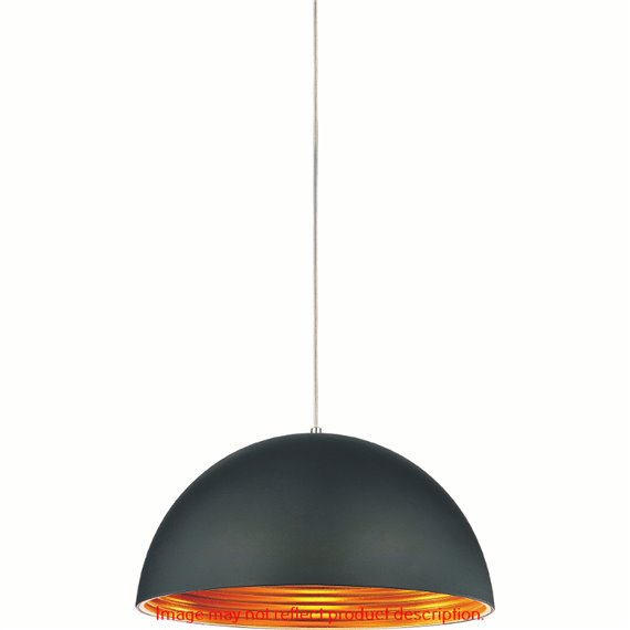 CWI Modest 1 Light Down Mini Pendant With Black Finish