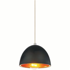 CWI Modest 1 Light Down Mini Pendant With Black Finish