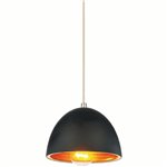 CWI Modest 1 Light Down Mini Pendant With Black Finish