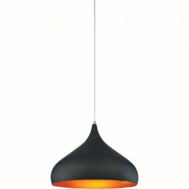 CWI Dynamic 1 Light Down Pendant With Black Finish