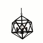 CWI Amazon 3 Light Up Pendant With Black Finish