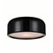 CWI Campton 2 Light Drum Shade Flush Mount With Black Finish