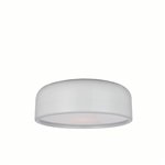 CWI Campton 3 Light Drum Shade Flush Mount With White Finish