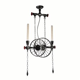 CWI Rio 2 Light Up Chandelier With Gray Finish