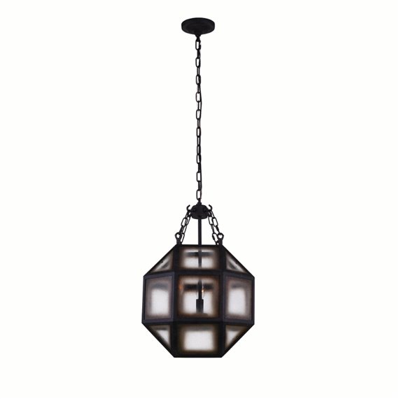 CWI Dvina 3 Light Pendant With Rust Finish