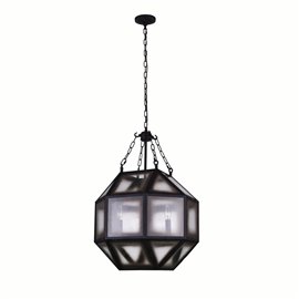 CWI Dvina 4 Light Pendant With Rust Finish